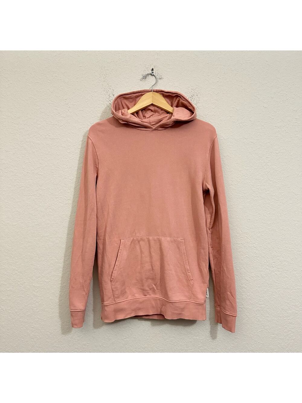 PACT Hoodie Dusty Rose Organic Cotton French Terry Pullover Sweatshirt